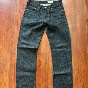 Gustin "Black 2" Japanese Raw Selvedge Denim, Size 33